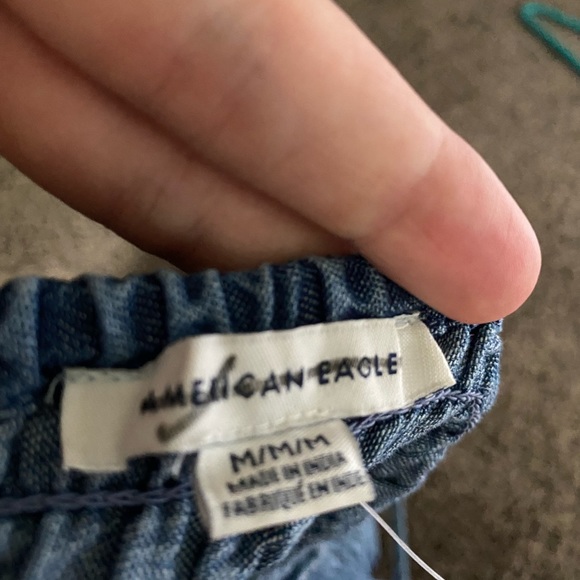 Jean like open back crop top - Picture 3 of 3